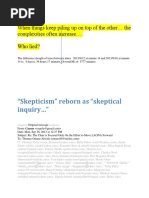 "Skepticism" Reborn As "Skeptical Inquiry "