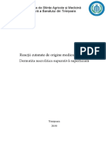 Reacții Cutanate de Origine Medicamentoasă Dermatita Necrolitica Supurativă Superficială