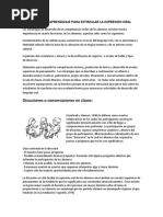 Estrategias de Aprendizaje para Estimular La Expresion Oral