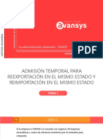 Capítulo 16 - Admisión Temporal para Reexportación en El Mismo Estado y Reimportación en El Mismo Estado