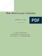 Michael Grossman, Robert Katz - Non-Newtonian Calculus (1972 - 2006, Kepler Press) PDF