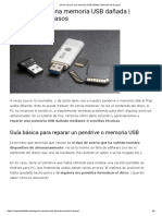 Cómo Reparar Una Memoria USB Dañada - Solución en 3 Pasos