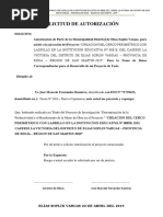 Solicitud de Autorización A La Obra PDF