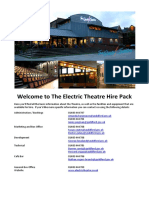 Welcome To The Electric Theatre Hire Pack