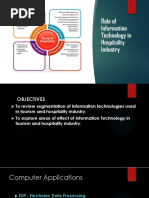 Role of Information Technology in Hospitality Industry