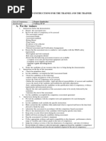 12 - DEMONSTRATION INSTRUCTION FOR THE TRAINEE AND THE TRAINER Rev01