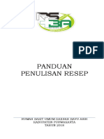 Panduan Penulisan Resep