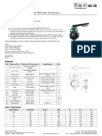 1078 Butter y Valve (Wafer Type) PN 16 With S.G Iron Disc: Salient Features