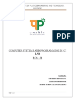 RCS151 Lab Manual