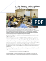 Cómo Enseñar A Los Alumnos A Resolver Problemas Matemáticos