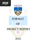 Seminar and Project Report Format