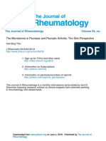 The Journal of Rheumatology Volume 94, No.: The Microbiome in Psoriasis and Psoriatic Arthritis: The Skin Perspective