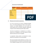 Matriz Del Proceso de Transformación