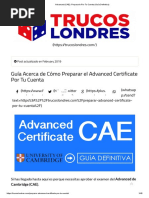 Advanced (CAE) - Prepararlo Por Tu Cuenta (Guía Definitiva)