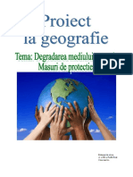 Degradarea Mediului Natural Masurile de Protectie