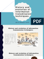 History and Evolution of Information Transmission Techniques