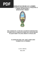 Mecanismo de Accion de Los Hemocomponentes ST, PG, CP y PFC