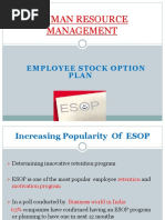 Human Resource Management: Employee Stock Option Plan