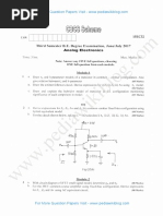 Analog Electronics July 2017 (2015 Scheme)