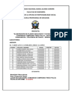 Informe de Plano Catastral