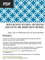 Mixed Methods Research: Integrating Qualitative and Quantitative Methods