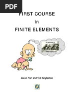 FIRST COURSE in FINITE ELEMENTS PDF