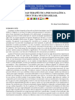 La Comunidad Terapeutica Psicoanalitica de Estructura Multifamiliar