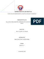 Derecho Administrativo Sancionador Relación Con Derecho Penal