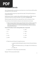 Covalent Bonds