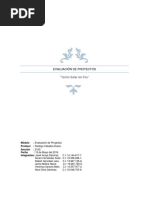 Evaluación de Proyectos Termo Solar