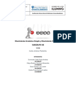 PROYECTO Movimiento Armónico Simple y Movimiento Oscilatorio ENTREGA FINAL