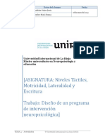 Diseño de Un Programa de Intervención Neuropsicológica