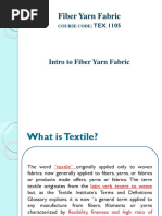 Intro To Fiber Yarn Fabric