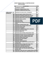 Especificaciones Tecnicas para La Construccion de Edificaciones