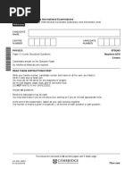 Cambridge International Advanced Subsidiary and Advanced Level