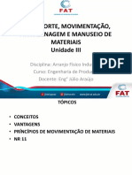 Transporte, Movimentação, Armazenagem e Manuseio de Materiais