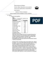 Segundo Examen Parcial: Esquema, Proceso y Empaque