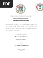 Escuela Superior Politécnica de Chimborazo Facultad de Ciencias Pecuarias Carrera de Ingeniería Zootécnica