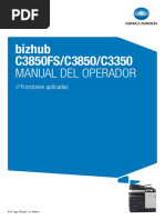 Bizhub c3850fs c3850 c3350 - Applied Functions - Es - 4 1 1 PDF