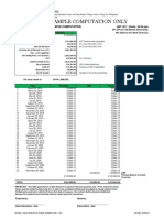 Sample Computation Only: Data Land, Inc