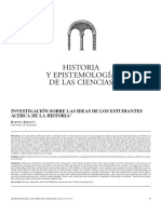 Historia y Epistemología de Las Ciencias