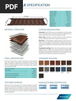 Classic Tile Specification: Technical Data