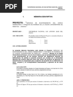 07 Memoria Descriptiva Cerco Perimetrico PDF