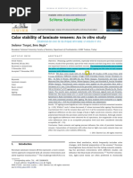 Color Stability of Laminate Veneers - An in Vitro Study