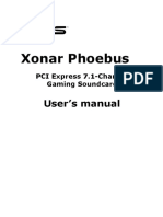 Xonar Phoebus: User's Manual