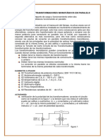 Operación de Transformadores Monofásicos en Paralelo