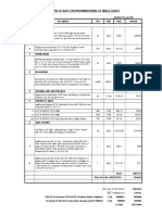 Analysis of Rate For Providing/Fixing of Single Lights: Amount of 44 Pole 3% Contigency