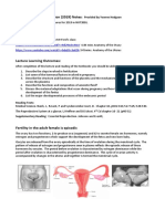 Physiology of Reproduction (2019) Notes:: Provided by Yvonne Hodgson