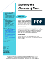 Exploring The Elements of Music Lesson Plan PDF