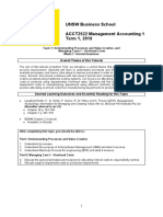 ACCT2522 Topic 1 Understanding Processes and Managing Costs ITutorial Questions 2019